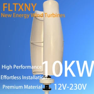 10KW OFF Grid System 12V-230V Off Grid Renewable Energy System Vertical Axis Wind Energy Turbine