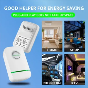 Pro Electricity Saving Box 90V-250V EU Plug Home Office Power Saver with Stable Voltage Energy Saving Device