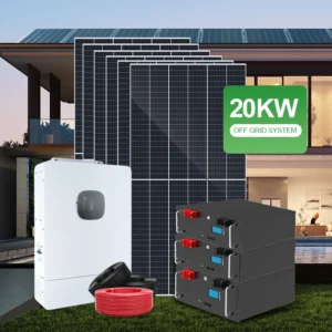 20KW Off-Grid Solar Energy System Complete Set With MPPT Controller And Lithium Ion Battery For Home Use